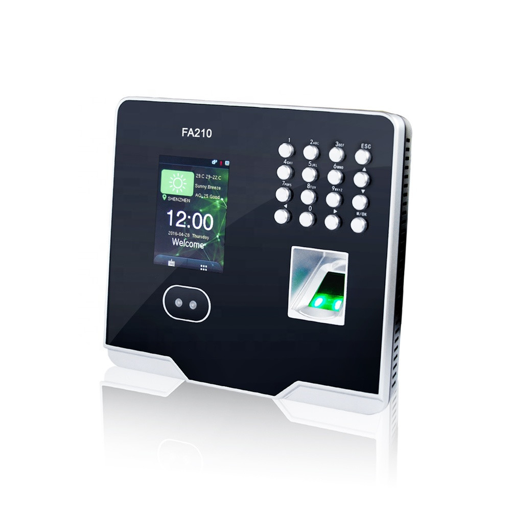 WIFI Function Facial Recognition Time Attendance System Friendly UI